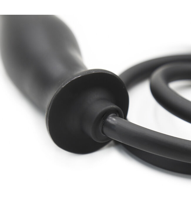 Kiotos X Label Inflatable Black Dildo 74cm - Adjustable Thickness & Safety Valve