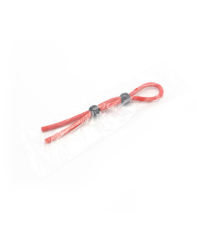 Kiotos X Label Verstelbare Double Strangler Cockring in Rood | Hoogwaardig Kiotos-siliconen