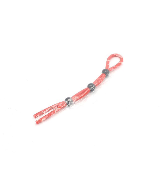Kiotos X Label Triple Strangler Red Adjustable Silicone Cock Ring for Ultimate Pleasure