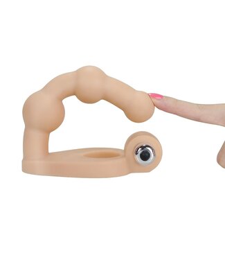 Lovetoy TPE Cockring & Dildo Set – Dual Pleasure met Bullet Vibrator 10 Functies