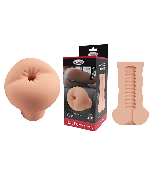Malesation Malesation Real Bumpy Ass Masturbator – Compact, Waterdicht Genot