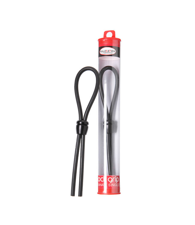 Malesation Malesation Cock-Grip - Verstellbarer schwarzer Penisring aus NBR-Elastomer