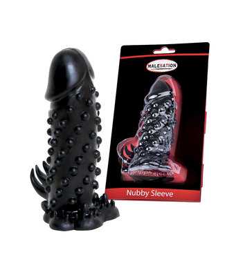 Malesation Malesation Nubby Sleeve – Ergonomische Penishuls met Stimulatie Noppen