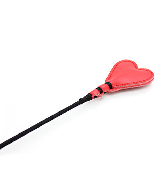 Perfect Lover Luxus Leder & Stahl Peitsche mit Herzform - Eleganter Genuss