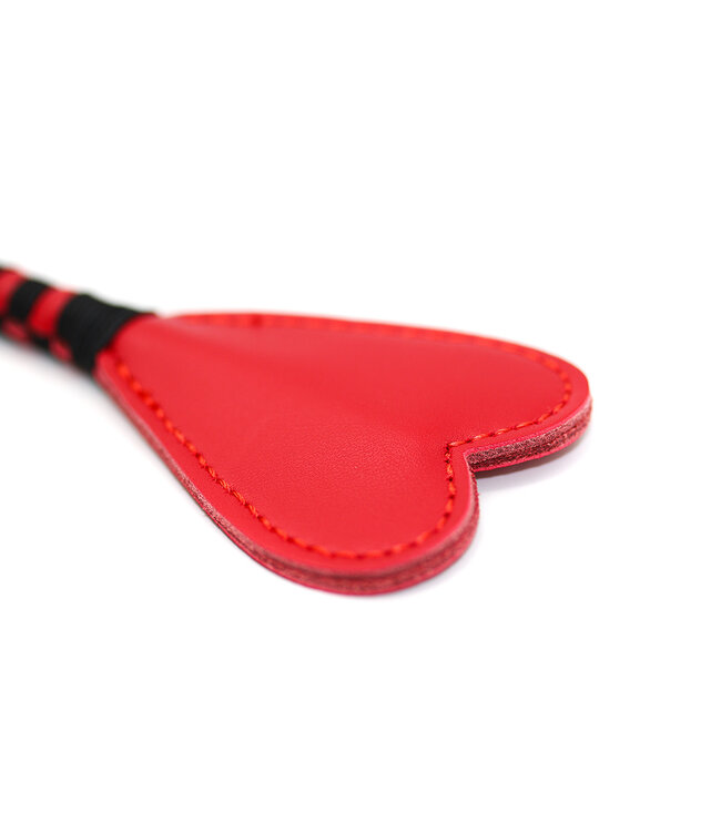 Perfect Lover Heart-Shaped Luxury Leather Whip - Elegant Steel Design for Lovers