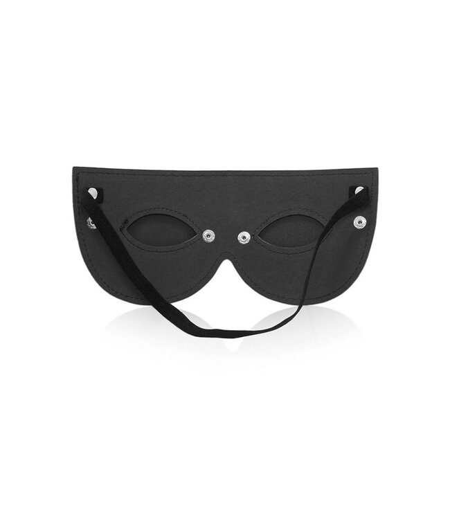 Perfect Lover Mysterious Black PU Leather Eye Mask - Stylish & Irresistible Accessory