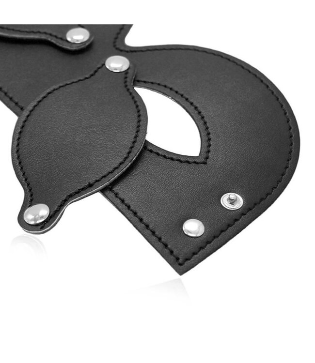 Perfect Lover Geheimnisvolle schwarze PU-Leder-Augenmaske fürstilvolle Partys