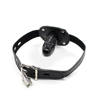 Perfect Lover Comfortable Lockable PU Leather Penis Gag for Safe BDSM Play