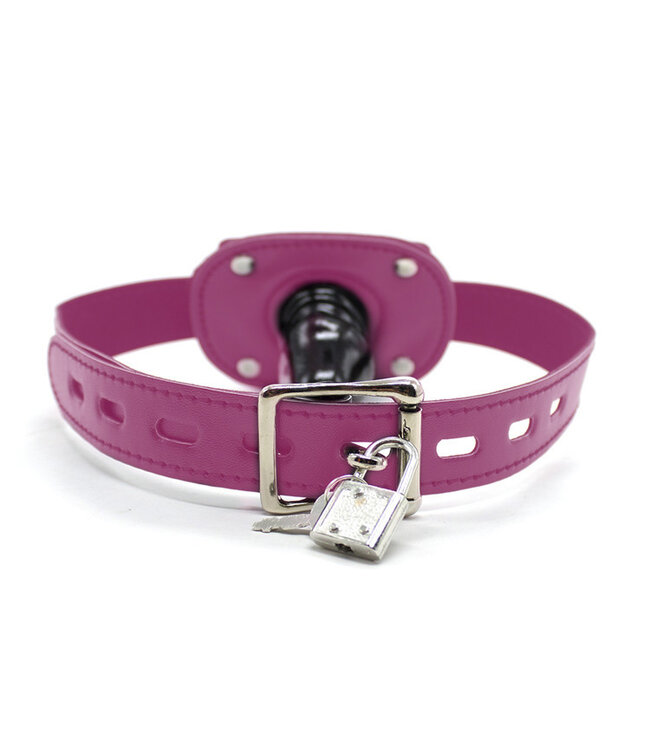 Perfect Lover Comfortabele Roze Penis Mondknevel met Verstelbare PU-Leren Riem - Veiliger Gebruik