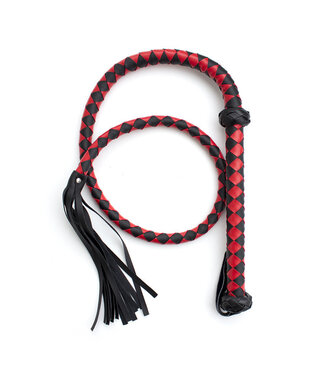 Perfect Lover Rode BDSM Zweep 150 cm - Gevlochten Grip & Perfecte Prikkels voor Spelplezier