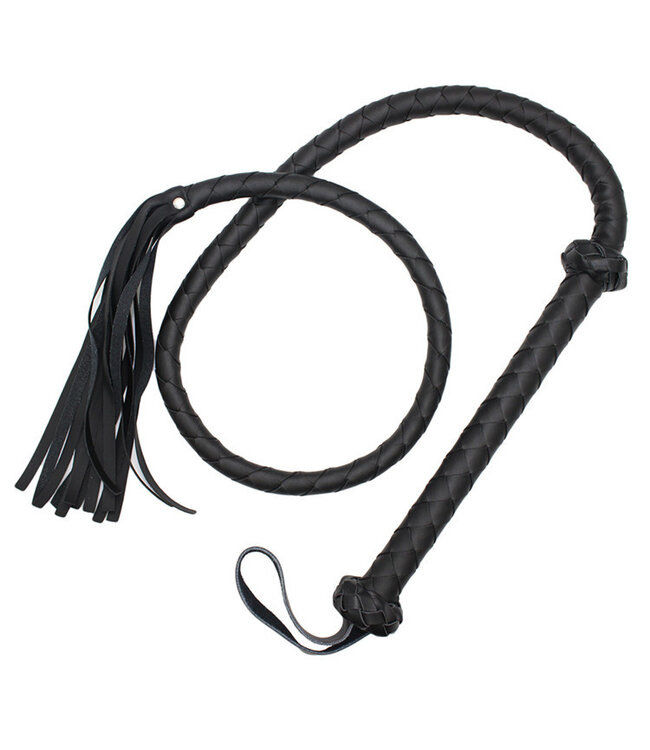 Perfect Lover Black Whip 150cm | Durable and Flexible for Intense BDSM Play