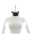 Perfect Lover Adjustable Padded Black PU Leather BDSM Collar with Chain Strap