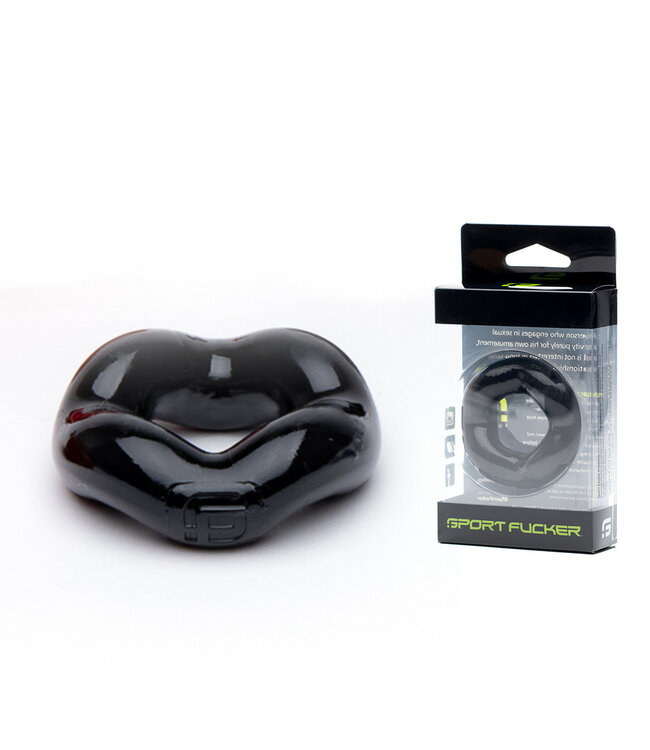 Sport Fucker Revolution Ring Schwarz – Flexibler Cockring & Ballstretcher für Komfort