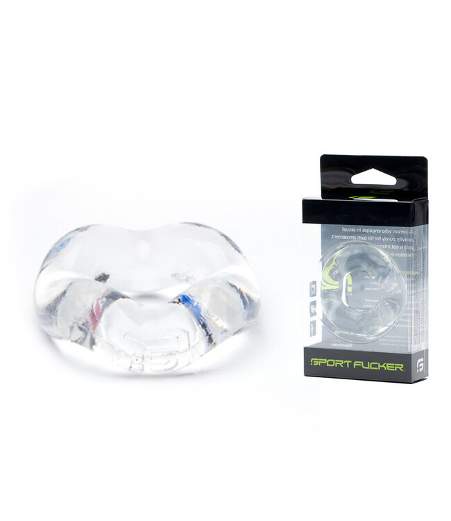 Sport Fucker Revolution Ring Transparant – Verstelbare Cockring & Ballstretcher voor Optimaal Comfort