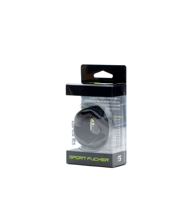 Sport Fucker Revolution Black Ball Stretcher & Cock Ring for Ultimate Comfort