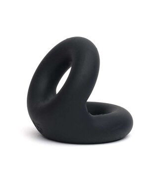Sport Fucker Zwarte Vloeibare Siliconen Rugby Cockring – Comfortabel & Duurzaam voor Langdurig Gebruik