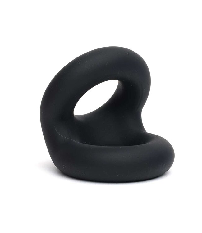 Sport Fucker Zwarte Vloeibare Siliconen Rugby Cockring – Comfortabel & Duurzaam voor Langdurig Gebruik