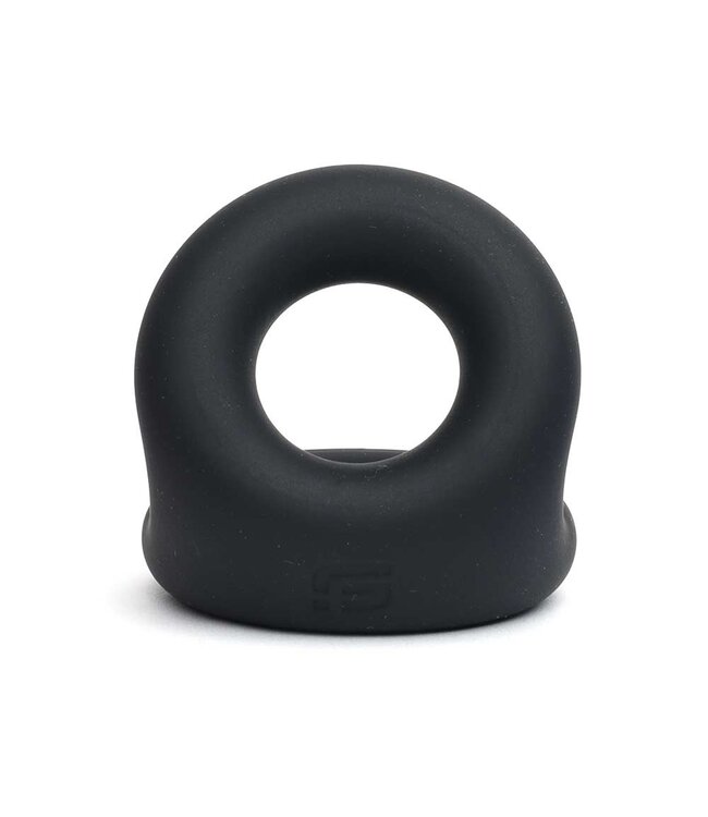 Sport Fucker Zwarte Vloeibare Siliconen Rugby Cockring – Comfortabel & Duurzaam voor Langdurig Gebruik