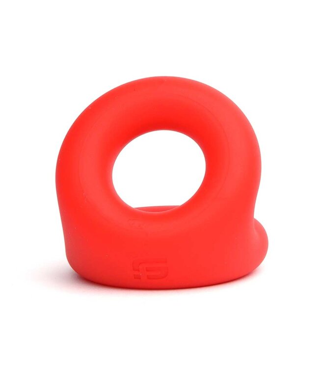 Sport Fucker Roter Silikon Cockring Rugby Ring – Langlebig & Dehnbar 52-130 mm