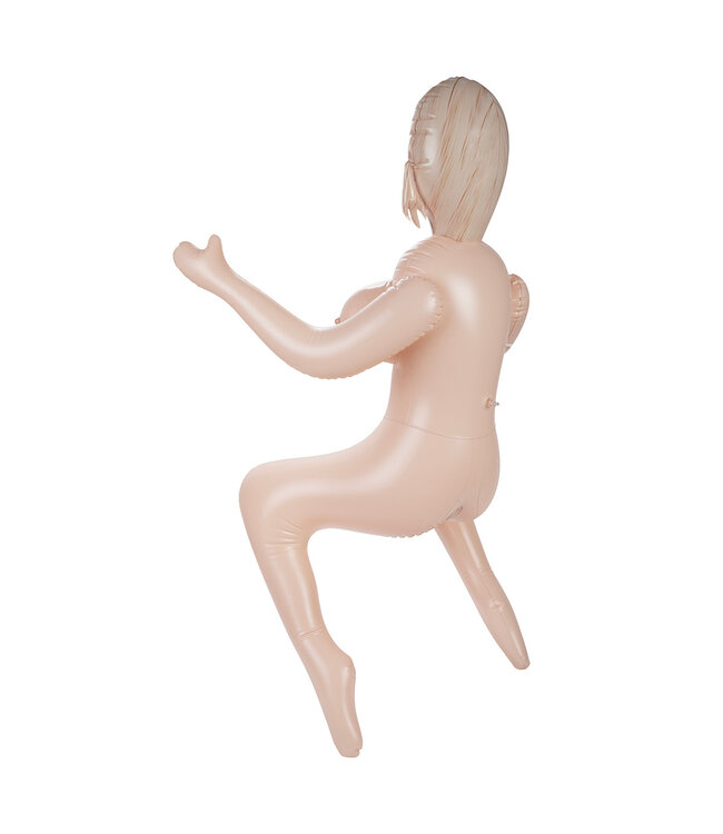 NMC Girls Crush 3SFB Compacte Opblaaspop met 3D Haar en Zittende Pose