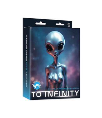 NMC To Infinity 40SFA – 1,53m Zilveren Futuristische PVC-Standbeeld voor Collectie