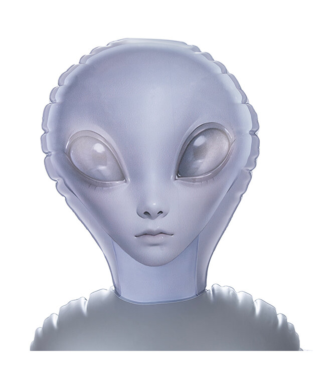NMC To Infinity 40SFA – Futuristische silberne PVC-Figur 1,53 m