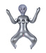 NMC To Infinity 40SFA – Futuristische silberne PVC-Figur 1,53 m