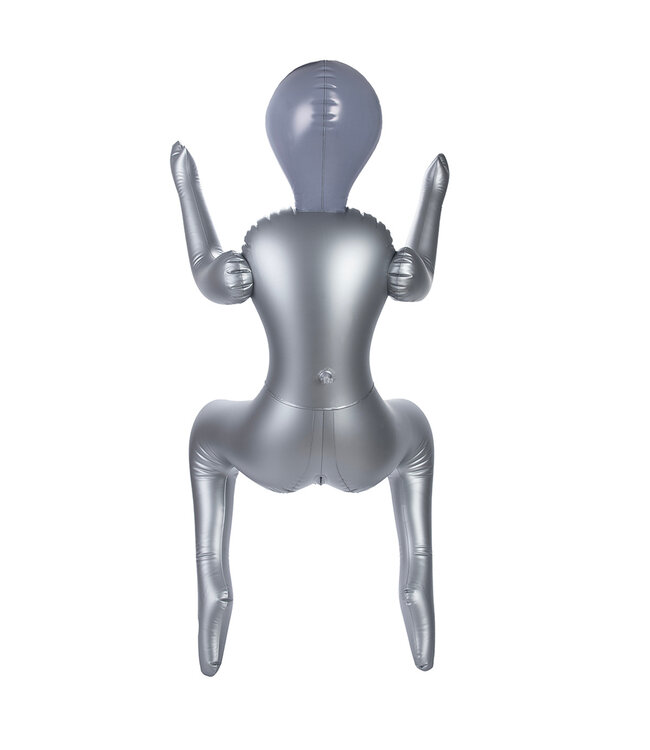 NMC To Infinity 40SFA – Futuristische silberne PVC-Figur 1,53 m
