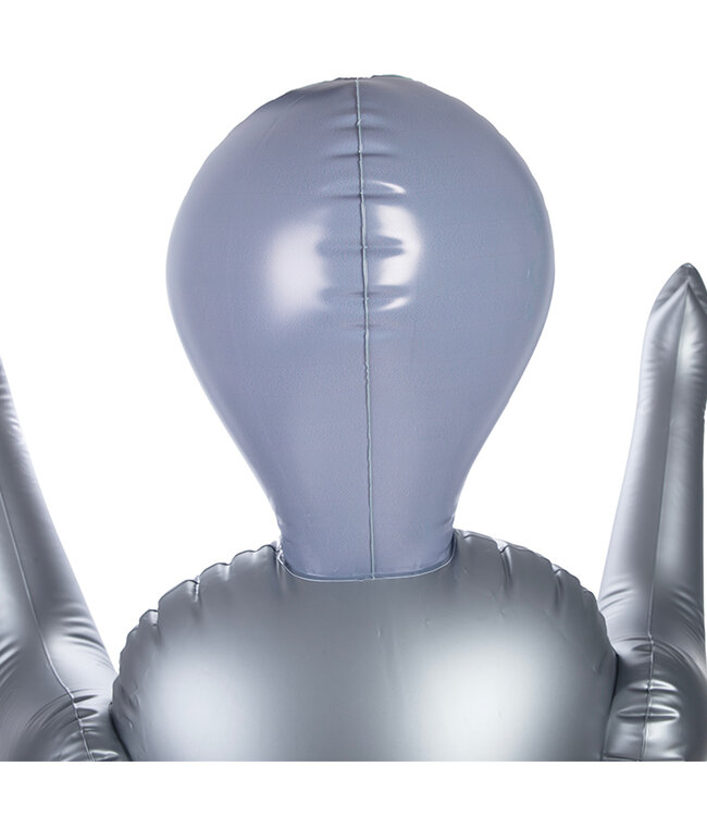 NMC To Infinity 40SFA – Futuristische silberne PVC-Figur 1,53 m