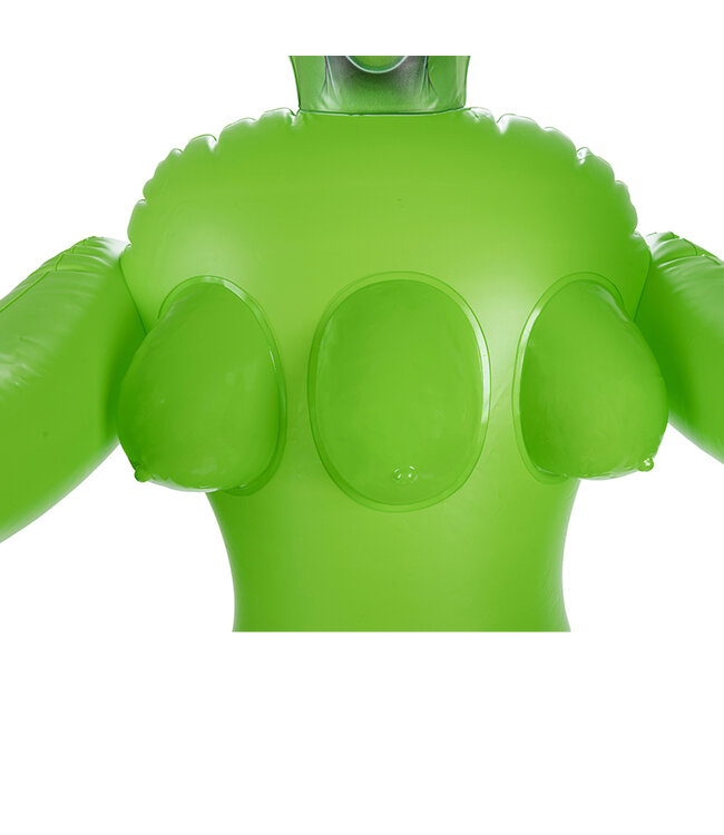 NMC To Infinity 41SFA - Green PVC Alien Sculpture with Dynamic Pose