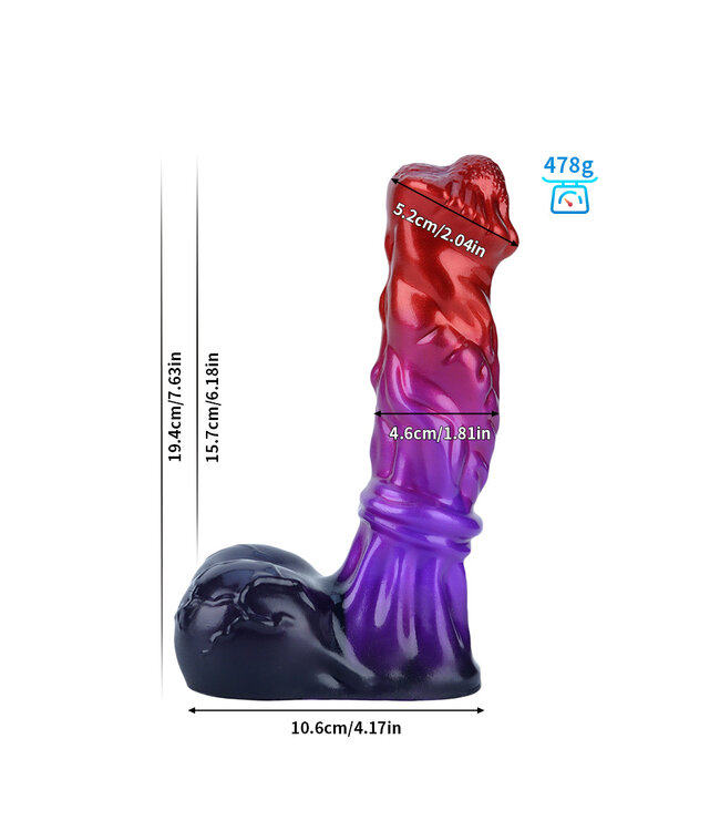 Giant Space Intruders Meteor Magnum Dildo 19.4 cm - Galactisch Genot