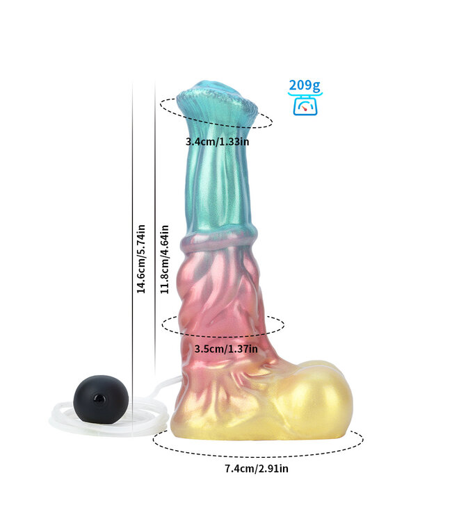 Giant Space Intruders Cosmic Curves Paard Squirtende Dildo 14.6 cm – Hemels Genot