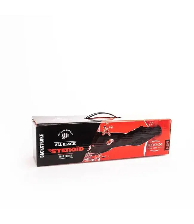 All Black Steroïd Fisting Dildo - 44 cm FLEXXX voor een Intense Ervaring