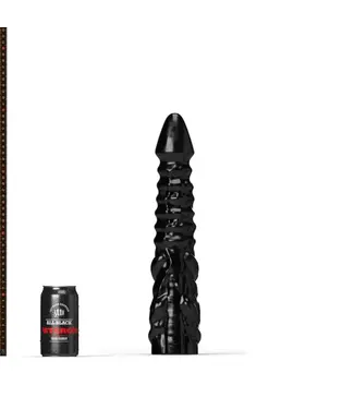 All Black Steroid FLEXXX Dildo - 39 cm voor Fetisj Verwennerij