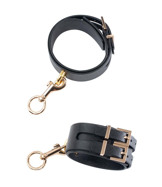 Guilty Pleasure Vegan Leather Premium Hog Tie Set with Gold Accents