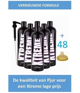 Xtreme Xtreme Premium Silikon-Gleitmittel 500 ml (6 Flaschen)