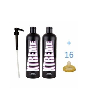 Xtreme Xtreme Silikon-Gleitmittel 500 ml (2 Flaschen)