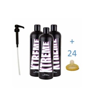 Xtreme Xtreme Silikon-Gleitmittel 500 ml (3 Flaschen)