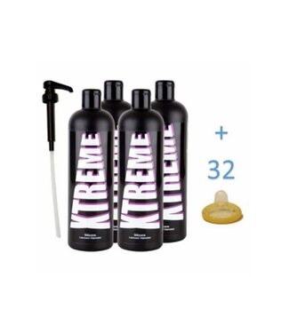 Xtreme Xtreme Siliconen Glijmiddel 500 ml (4 flessen)