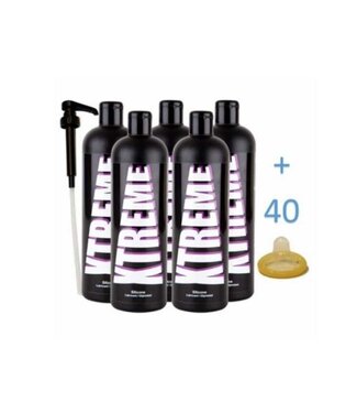 Xtreme Xtreme Silicone Glijmiddel 500 ml (5 flessen)