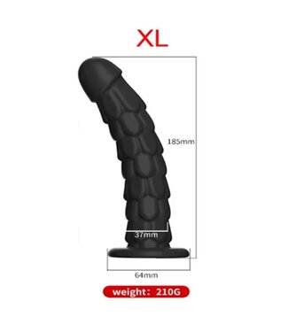 Dildo Schwarz 19 cm