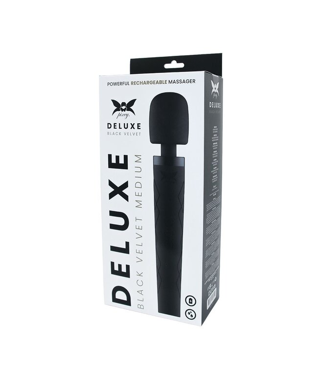 Pixey The Pixey Deluxe Black Velvet M - Powerful, Ultra-Quiet Massager for Bliss