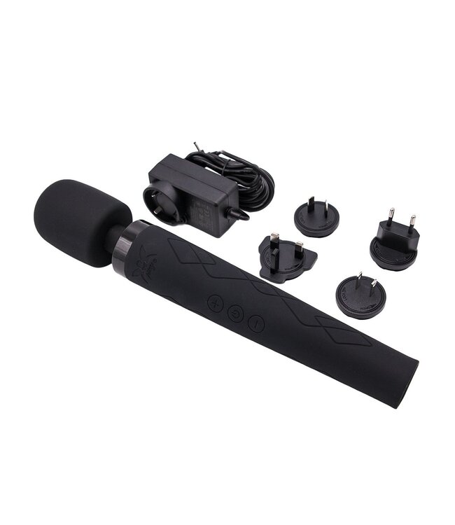 Pixey The Pixey Deluxe Black Velvet L - Powerful, Ultra-Quiet Massager for Bliss