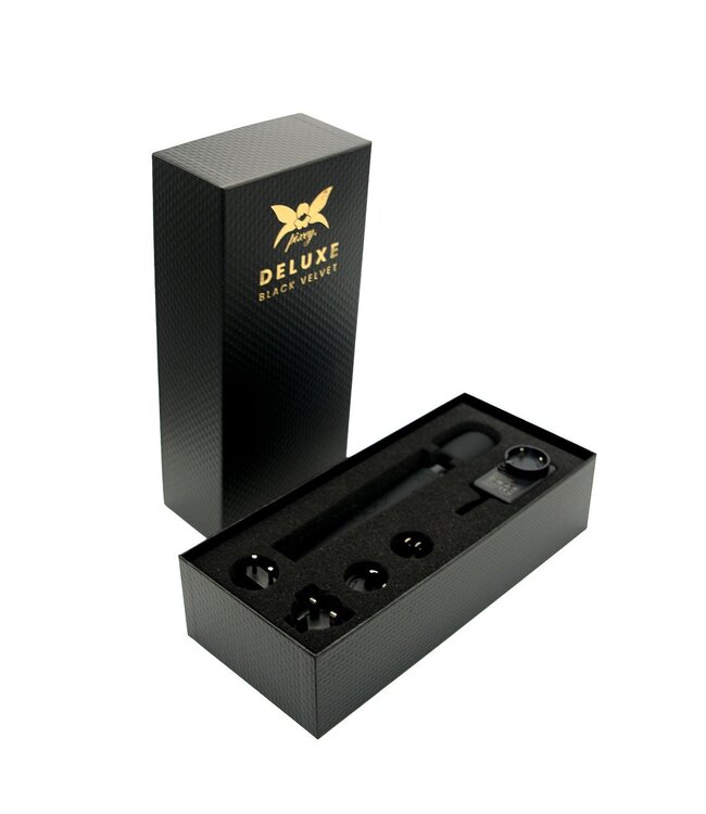 Pixey Pixey Deluxe Black Velvet L – Flüsterleiser Massager für Entspannung