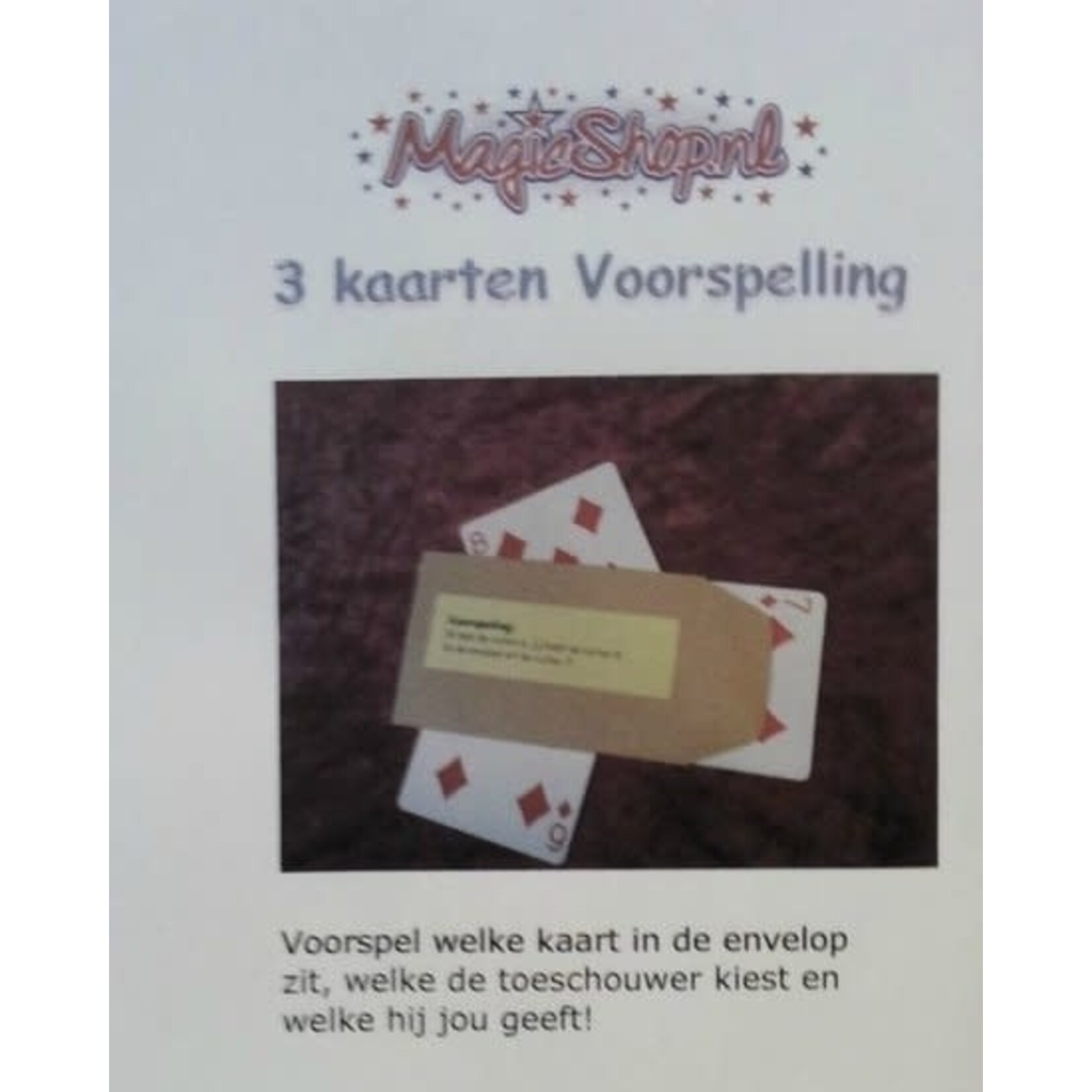Magicshop 3 kaarten voorspelling