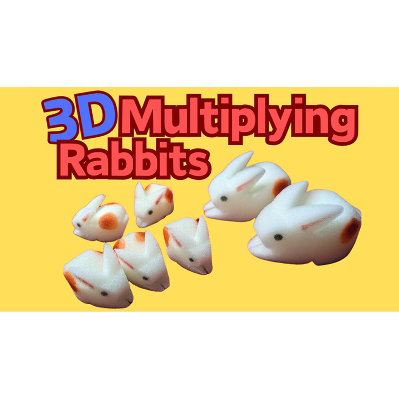 3D Multiplying Rabbits set