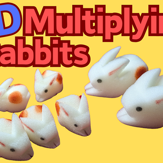 3D Multiplying Rabbits set
