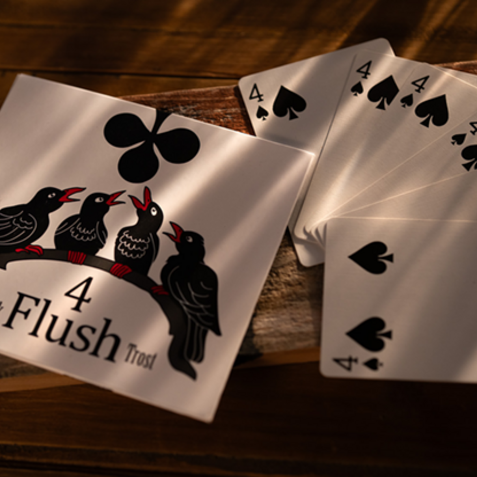 4 FLUSH Red Back by Nick Trost and Murphy's Magic