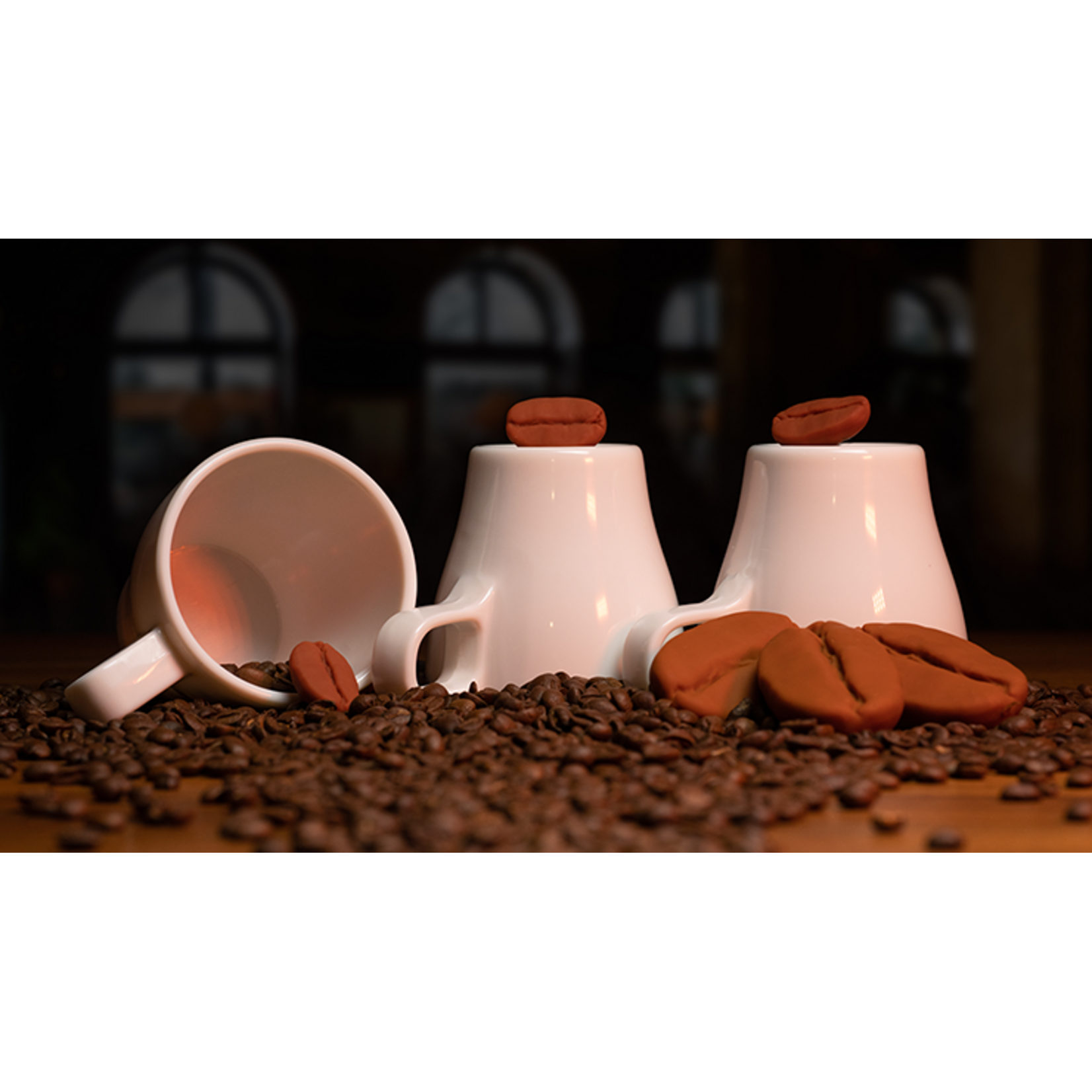 Amazing Coffee Cups and Beans by Adam Wilber VULPINE Creations