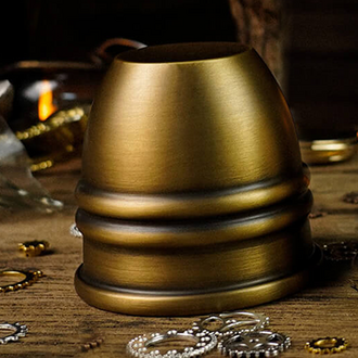 Artistic Chop cup and balls (Brass) by TCC